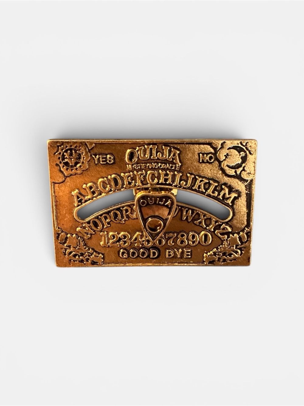 Gold Ouija Planchette brooch
